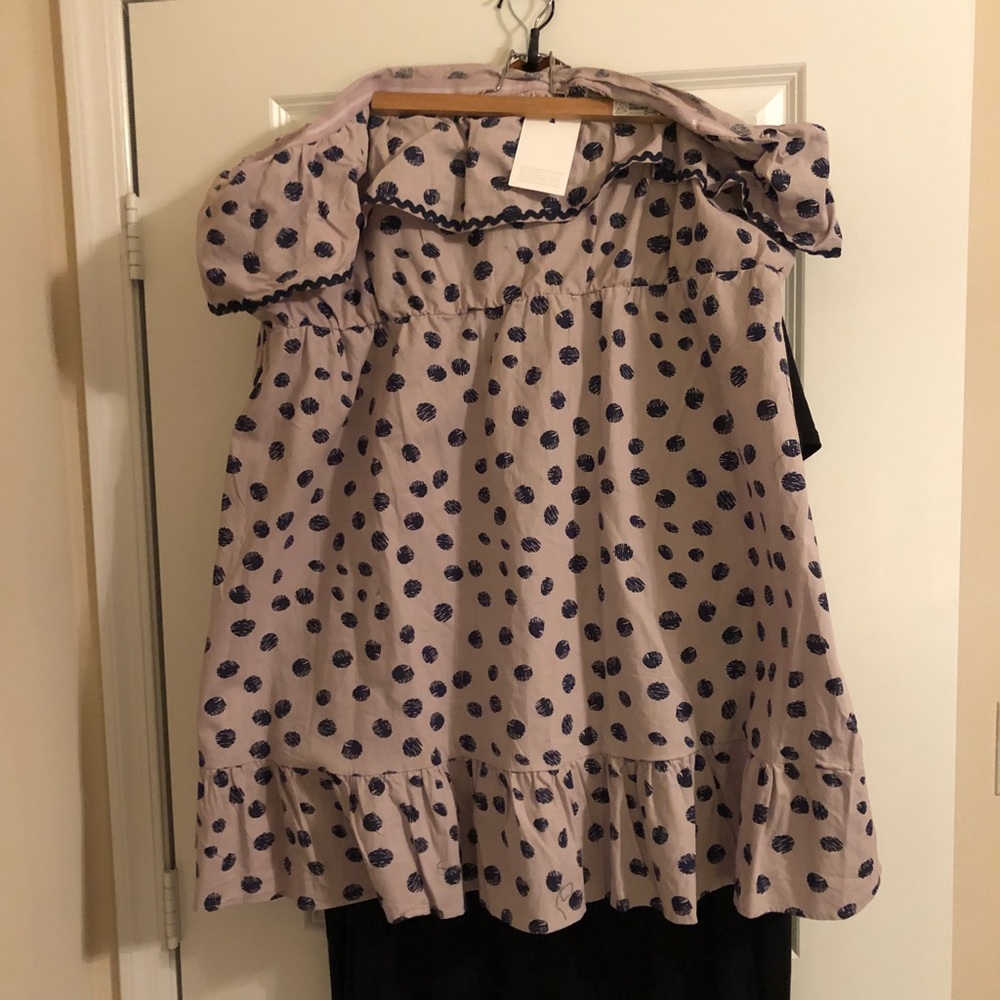 Strapless mini dress